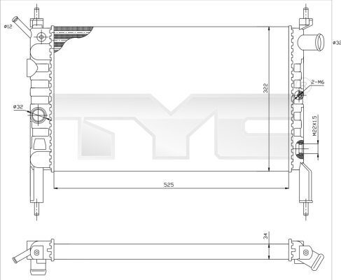 Radiator racire motor