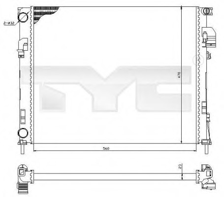 Radiator racire motor