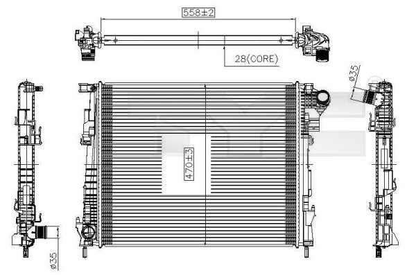 Radiator racire motor