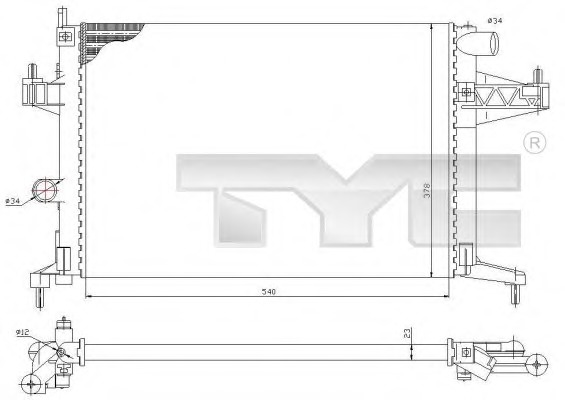 Radiator racire motor