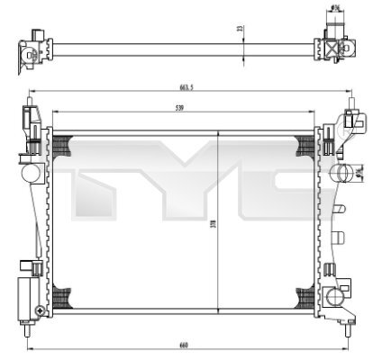 Radiator racire motor