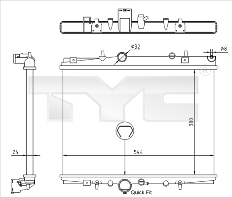 Radiator racire motor