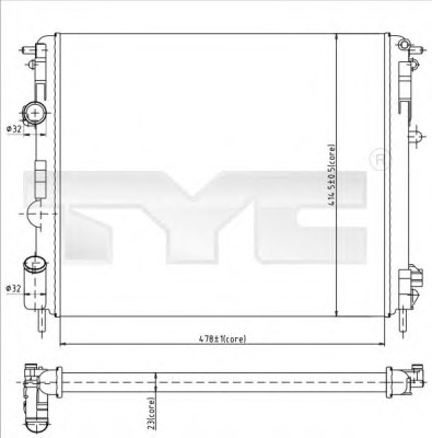 Radiator racire motor