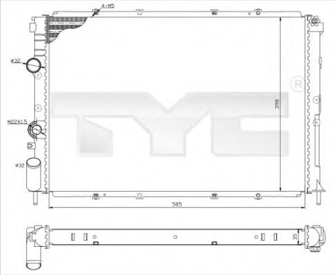 Radiator racire motor