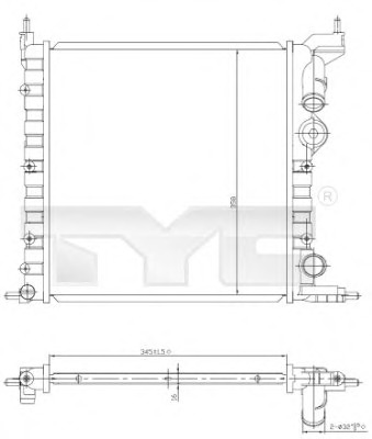 Radiator racire motor