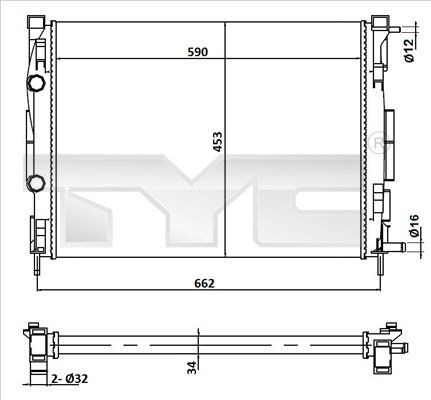 Radiator racire motor