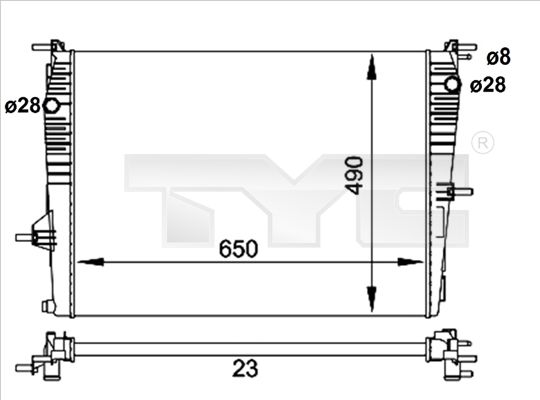 Radiator racire motor