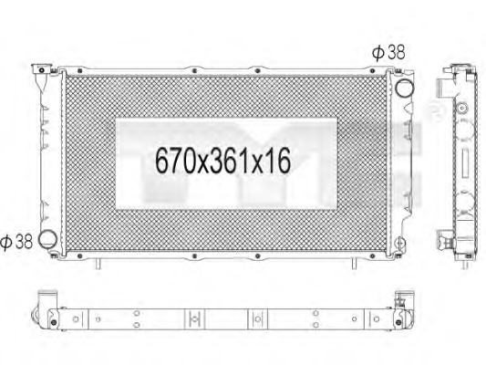 Radiator racire motor