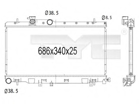 Radiator racire motor