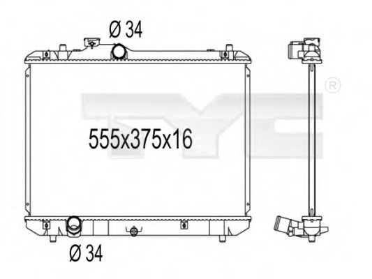 Radiator racire motor