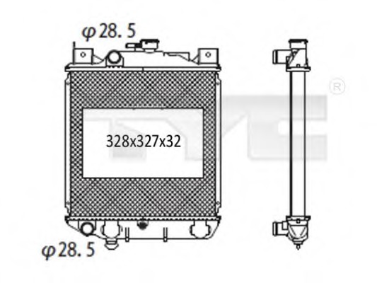 Radiator racire motor