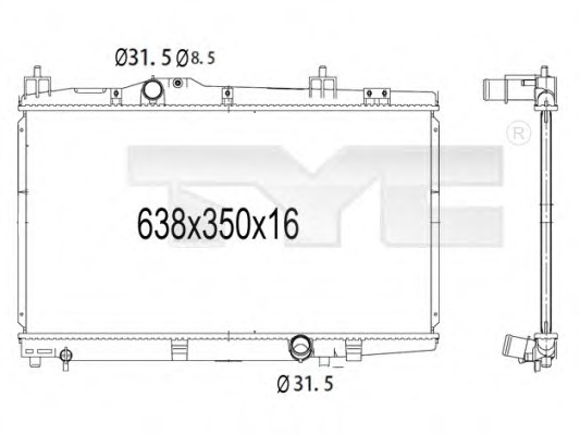 Radiator racire motor