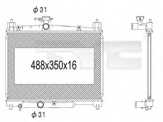 Radiator racire motor