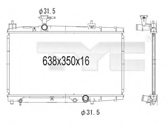 Radiator racire motor