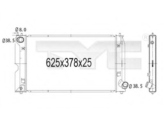 Radiator racire motor