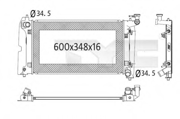 Radiator racire motor