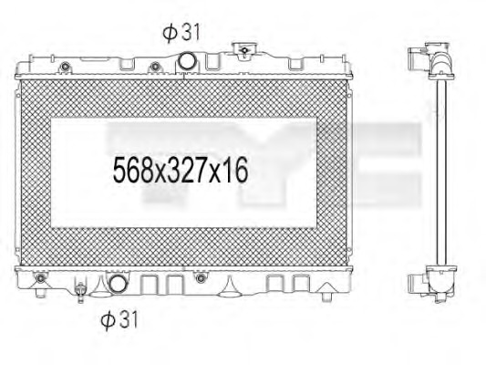 Radiator racire motor