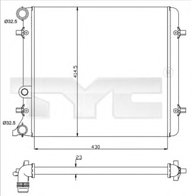 Radiator racire motor