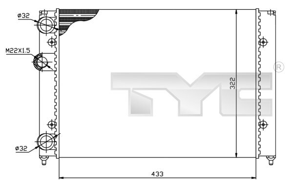 Radiator racire motor