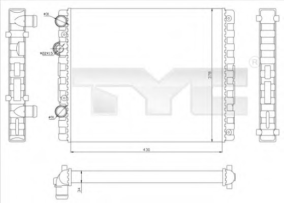 Radiator racire motor