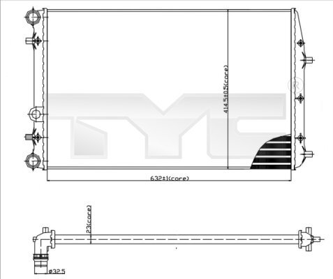 Radiator racire motor