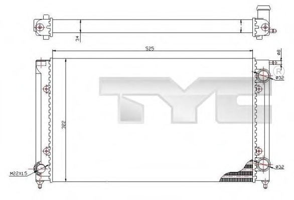 Radiator racire motor