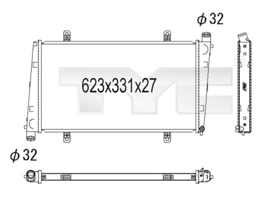 Radiator racire motor