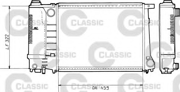 Radiator racire motor