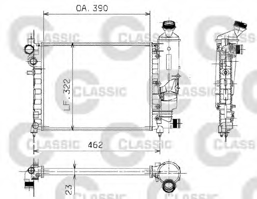 Radiator racire motor