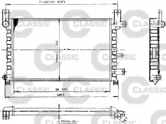 Radiator racire motor