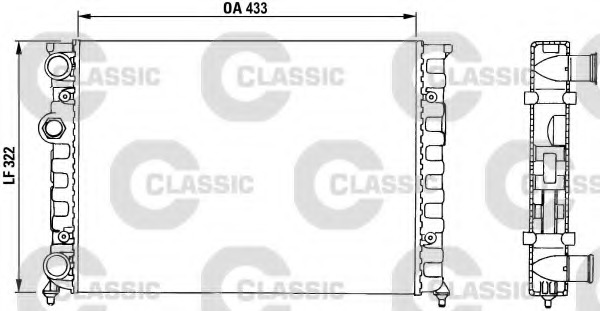 Radiator racire motor