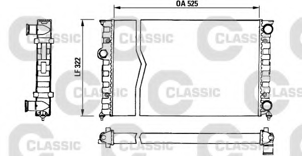 Radiator racire motor