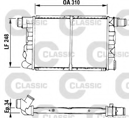 Radiator racire motor