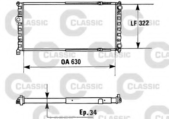 Radiator racire motor