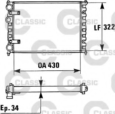 Radiator racire motor