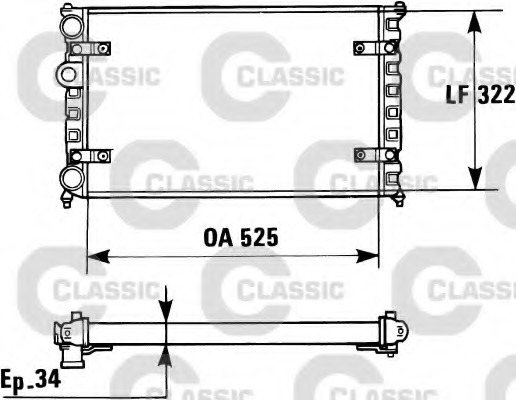 Radiator racire motor