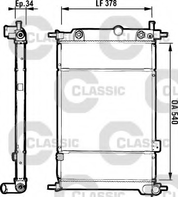 Radiator racire motor