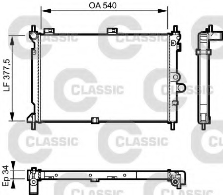 Radiator racire motor