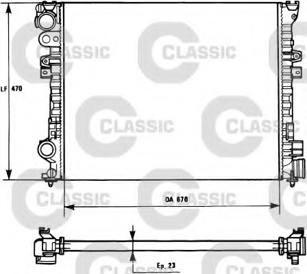 Radiator racire motor