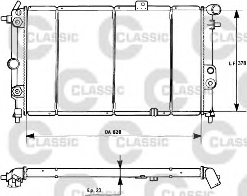 Radiator racire motor