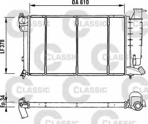 Radiator racire motor