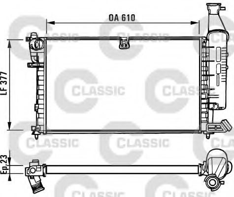 Radiator racire motor