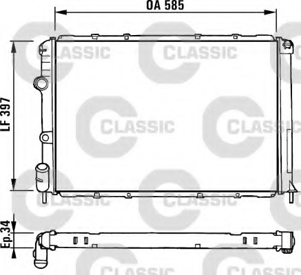 Radiator racire motor