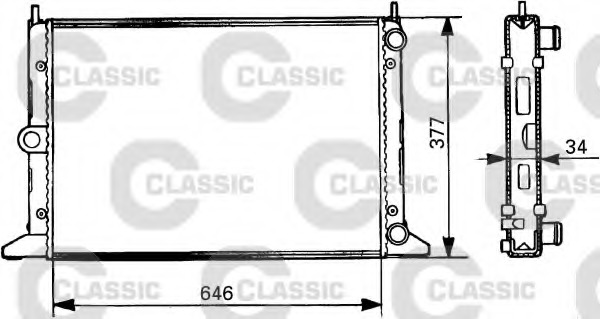 Radiator racire motor