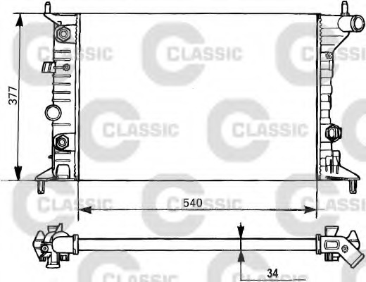 Radiator racire motor