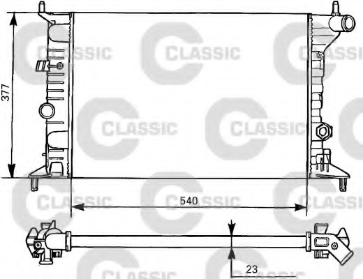 Radiator racire motor