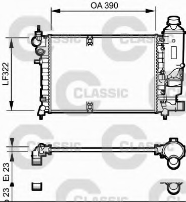 Radiator racire motor