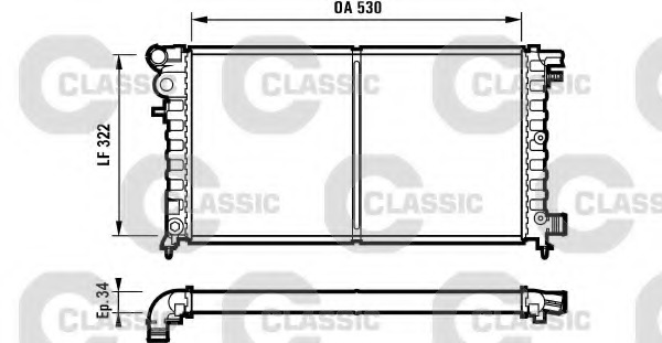 Radiator racire motor