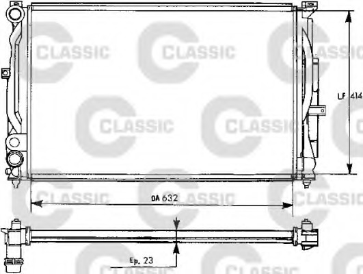 Radiator racire motor