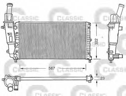 Radiator racire motor